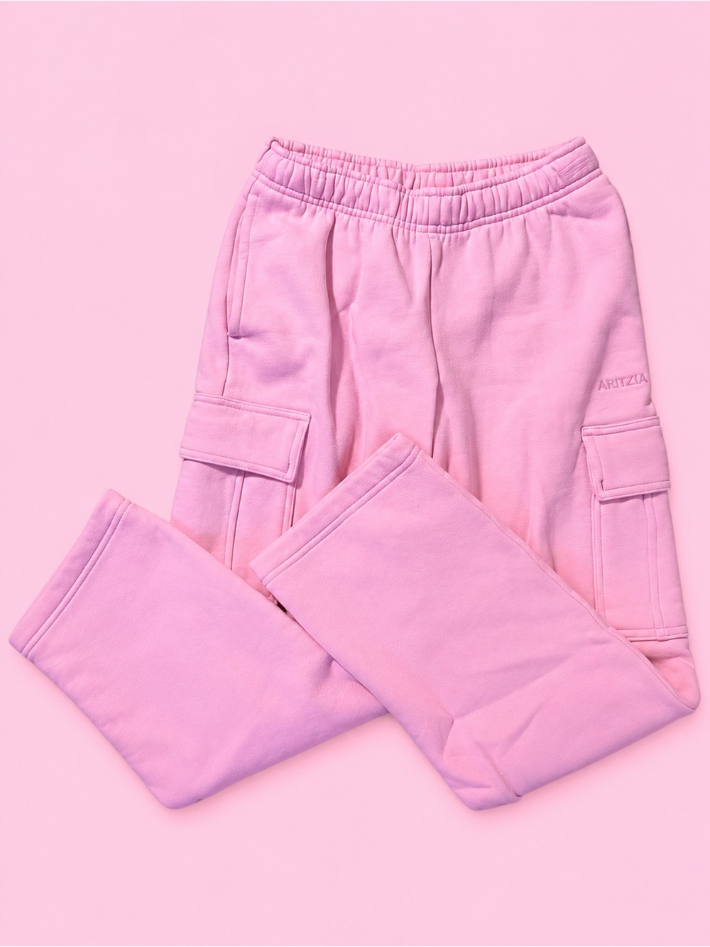 Aritzia Pink Cargo Sweatpants
